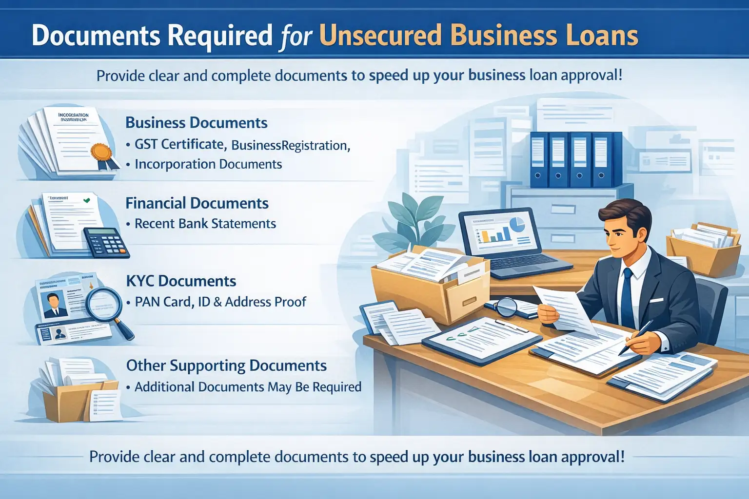Documents Required for Unsecured Business Loans
